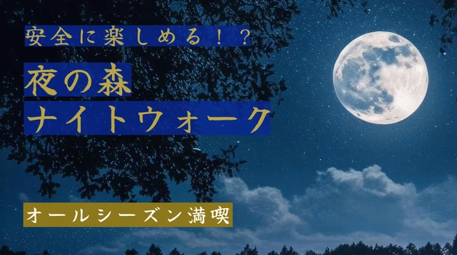「夜の森」を安全に楽しむナイトウォーク!